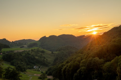 Coucher de soleil sur le Jura argovien