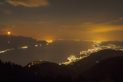 Le Lac Léman de nuit