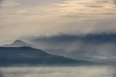 Vue sur les Alpes